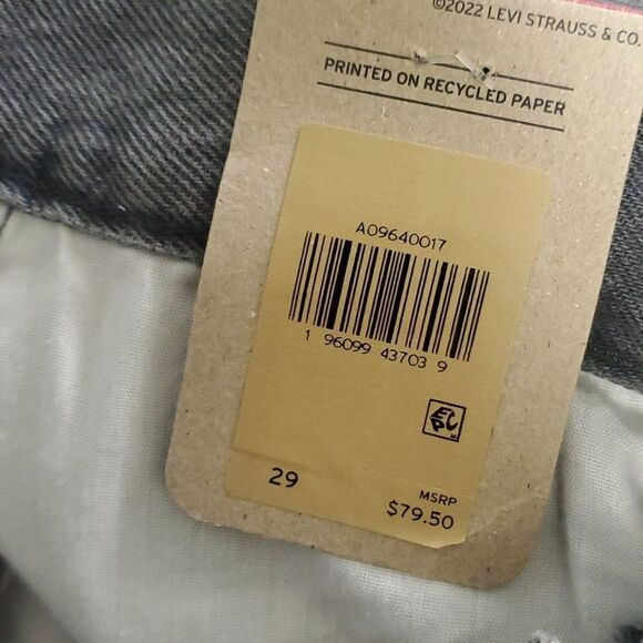 Levi’s nwt low pro straight size 29 grey jeans women’s 100% co… - Picture 12 of 16